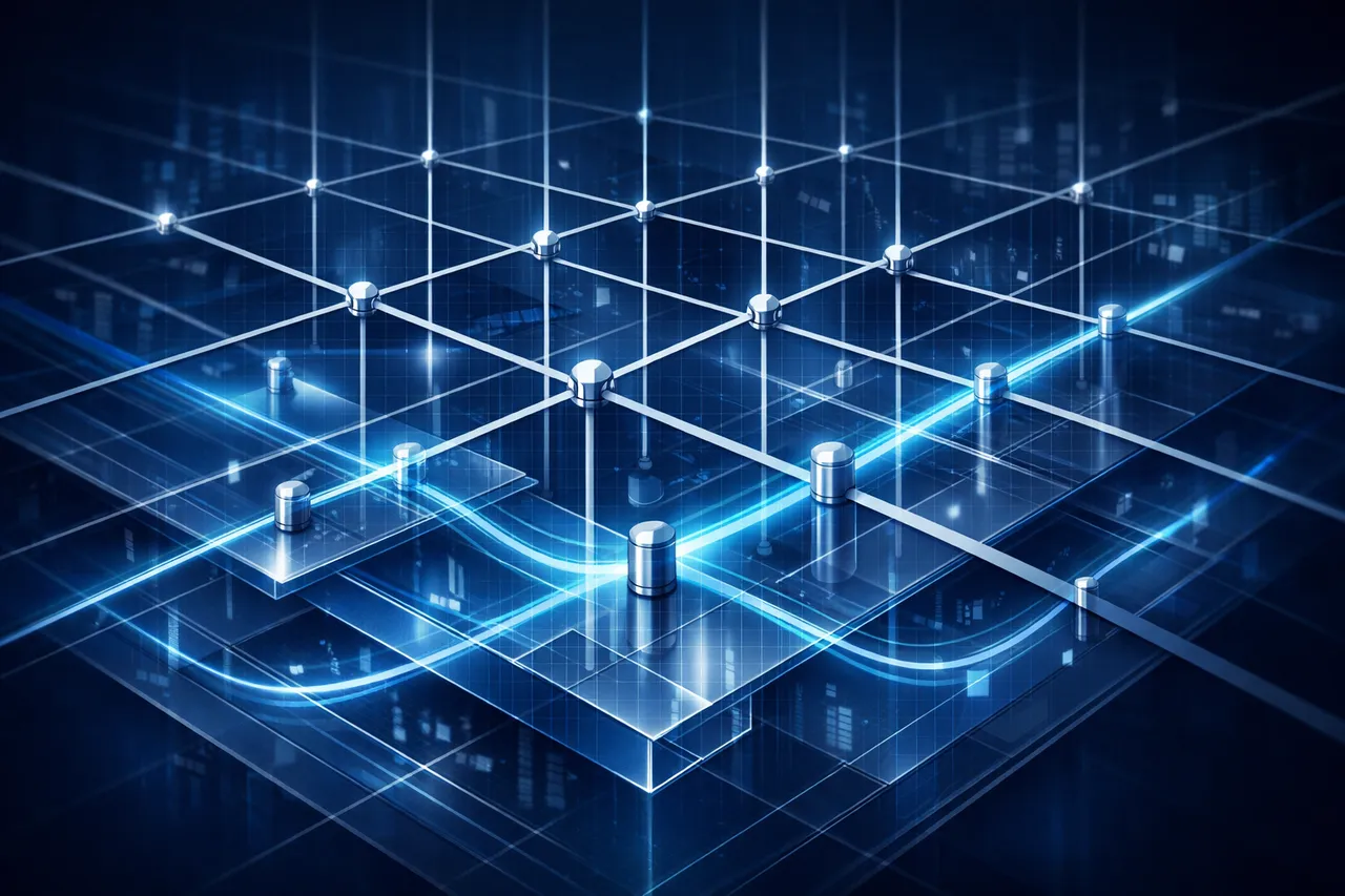Abstract illustration of governance boundaries moving inside the workflow rather than surrounding it later.